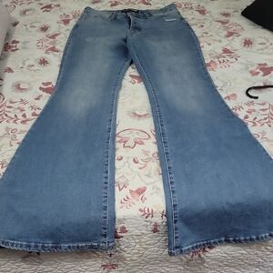 Fashion Nova Light Blue Wide Leg Jeans